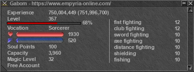 Signature for player Gabom