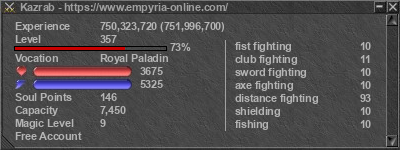 Signature for player Kazrab