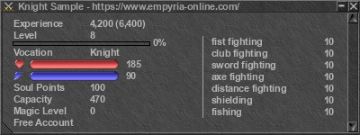 Signature for player Knight Sample