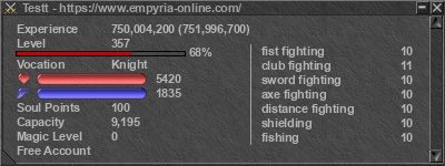 Signature for player Testt