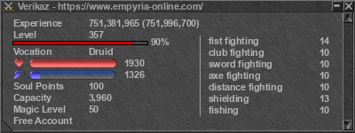 Signature for player Verikaz